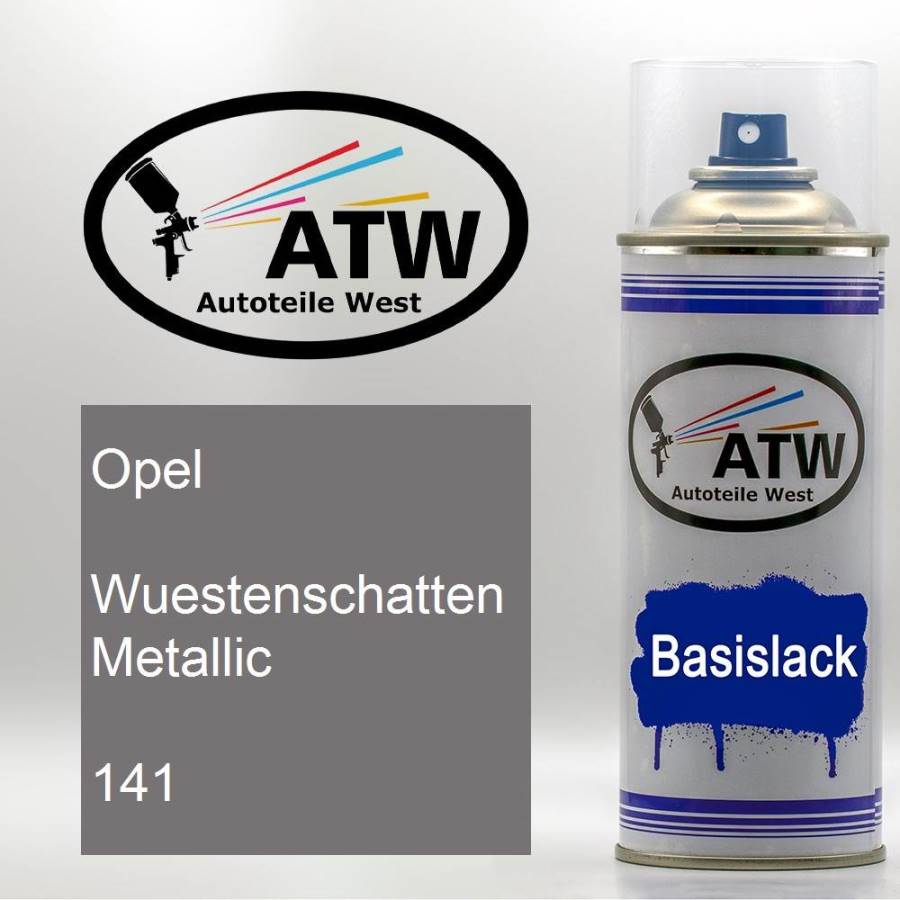 Opel, Wuestenschatten Metallic, 141: 400ml Sprühdose, von ATW Autoteile West.